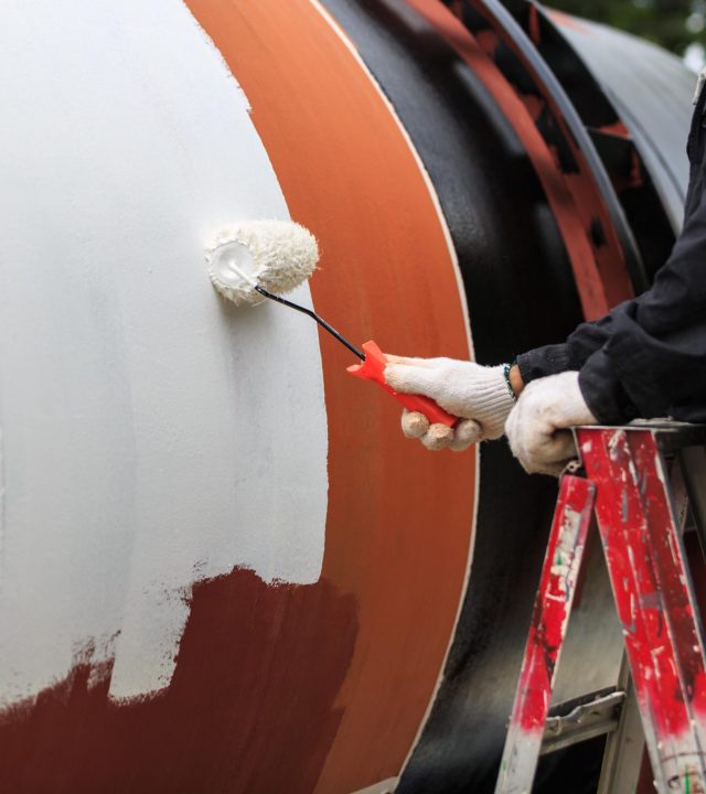 Repainting surface for protection corrosion